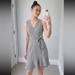 RACHEL Rachel Roy Navy Striped Dawn Wrap Dress